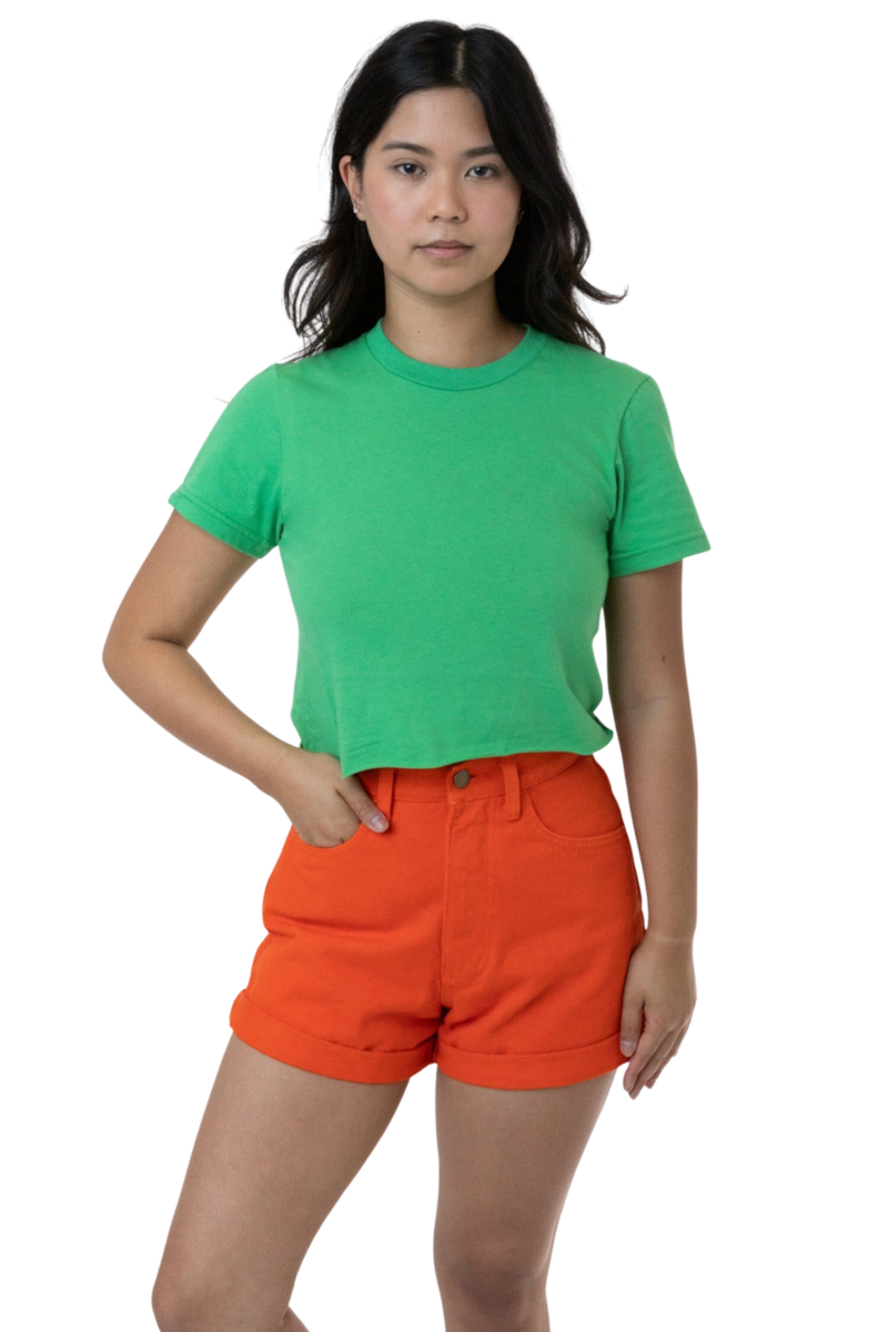 FINE JERSEY S/S CROP T