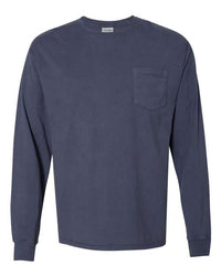 Garment Dyed Long Sleeve T-Shirt With a Pocket