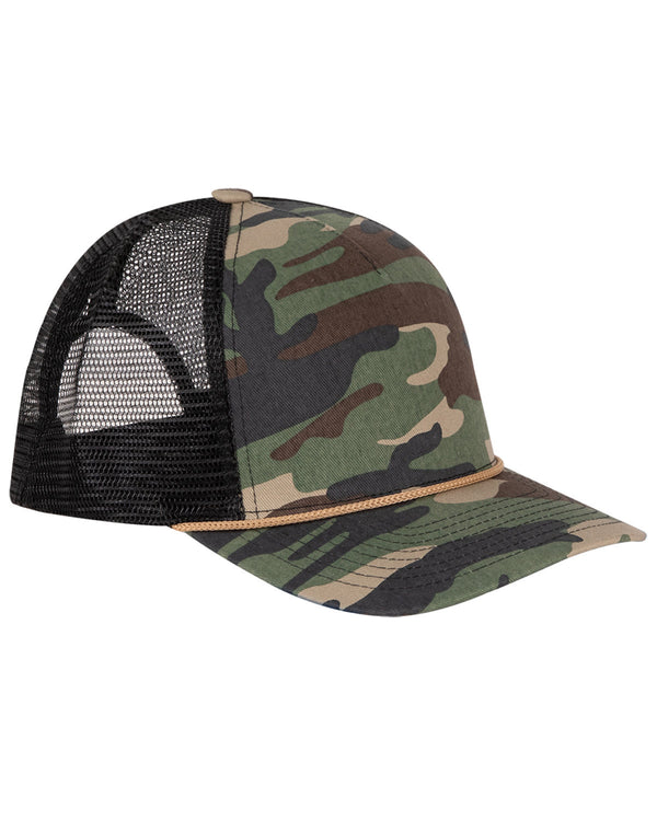 Dri Duck - Cotton Retro Rope Trucker Hat