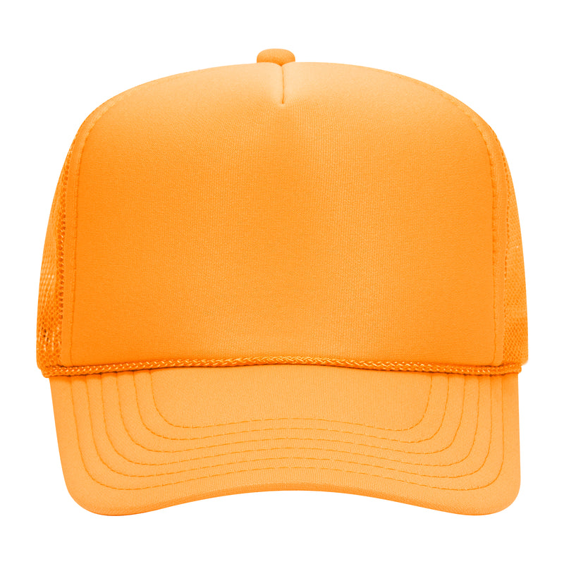 5 Panel High Crown Mesh Back Trucker Hat - The Collegiate Lineup