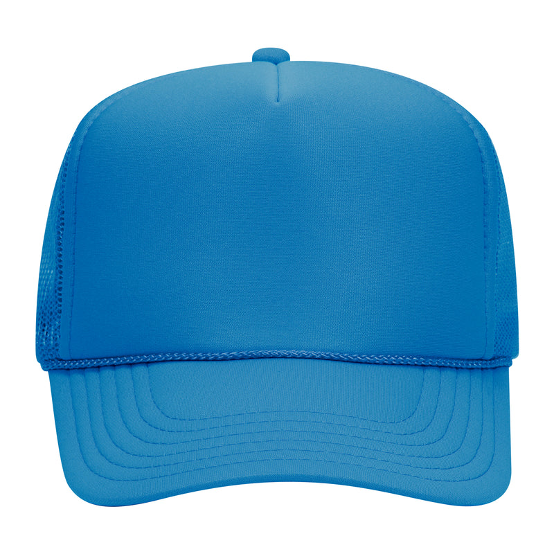 5 Panel High Crown Mesh Back Trucker Hat - The Collegiate Lineup