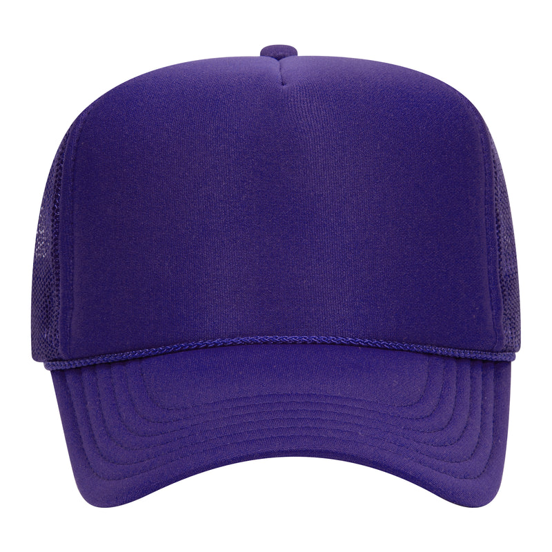 5 Panel High Crown Mesh Back Trucker Hat - The Collegiate Lineup