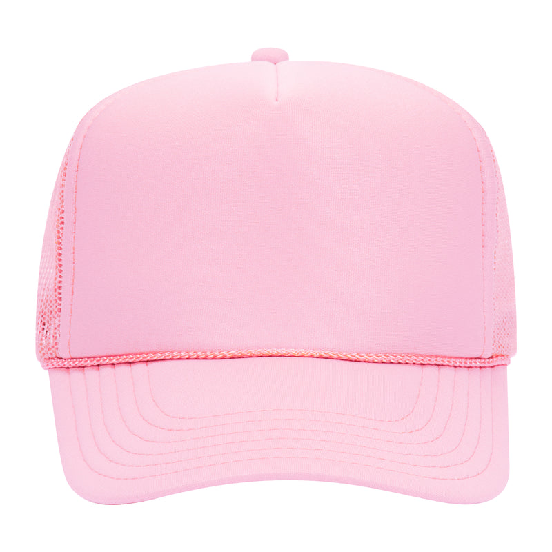 5 Panel High Crown Mesh Back Trucker Hat - The Collegiate Lineup
