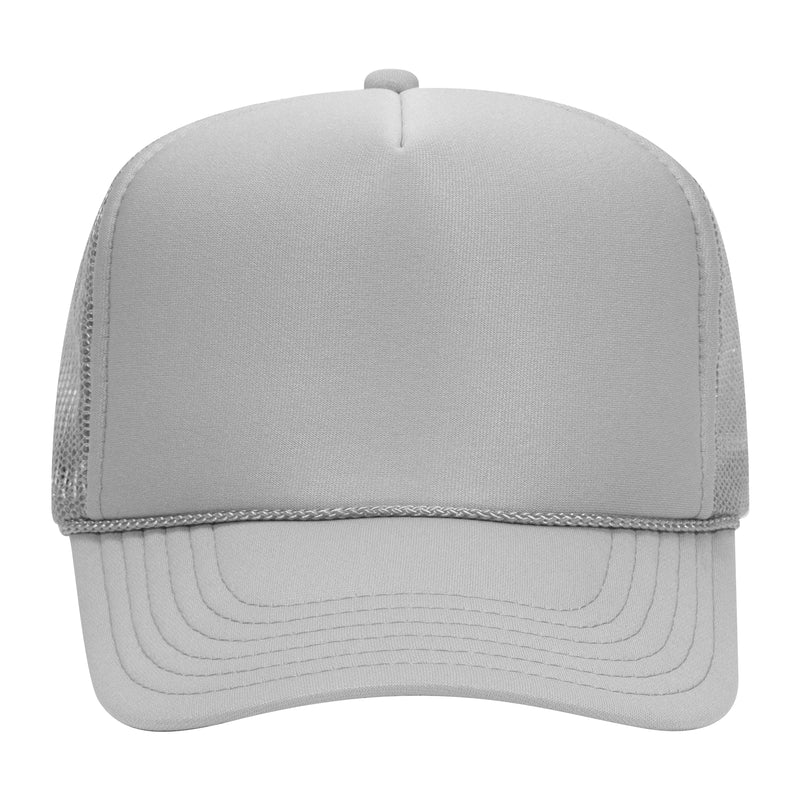 5 Panel High Crown Mesh Back Trucker Hat - The Collegiate Lineup