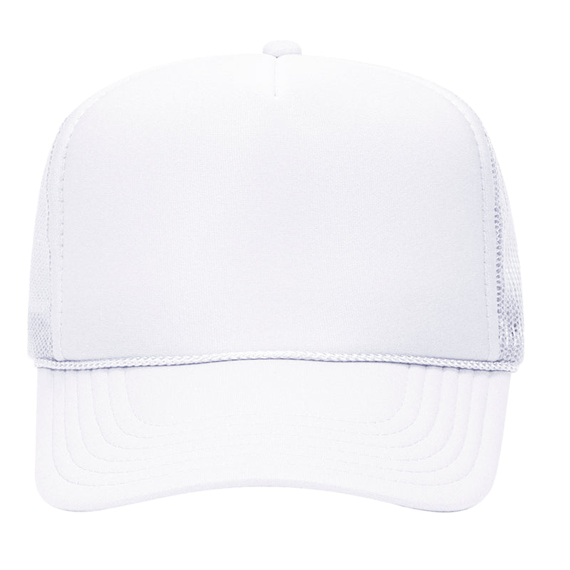 5 Panel High Crown Mesh Back Trucker Hat - The Collegiate Lineup