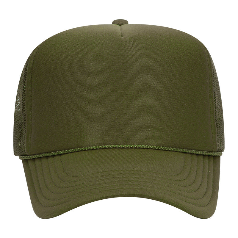 5 Panel High Crown Mesh Back Trucker Hat - The Collegiate Lineup