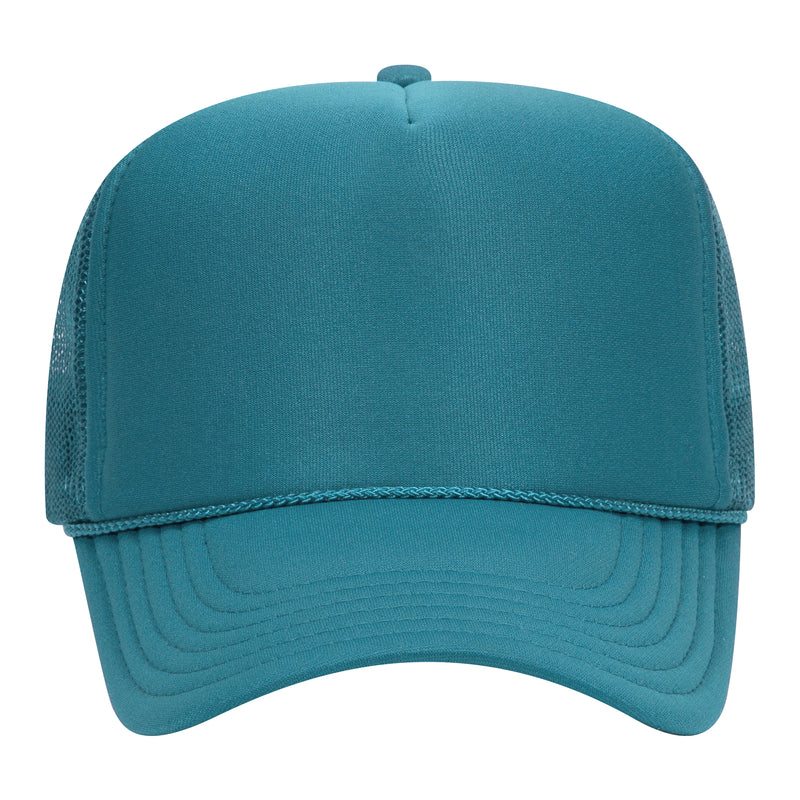 5 Panel High Crown Mesh Back Trucker Hat - The Collegiate Lineup