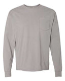 Garment Dyed Long Sleeve T-Shirt With a Pocket