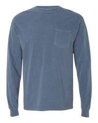 Garment-Dyed Heavyweight Long Sleeve Pocket T-Shirt