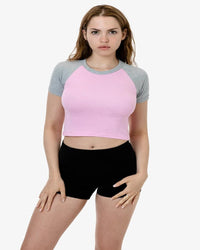 Baby Rib Short Sleeve Raglan