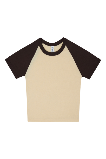 Baby Rib Short Sleeve Raglan