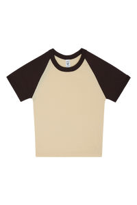 Baby Rib Short Sleeve Raglan