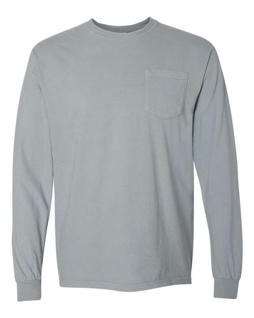 Garment-Dyed Heavyweight Long Sleeve Pocket T-Shirt