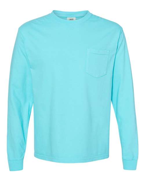 Garment-Dyed Heavyweight Long Sleeve Pocket T-Shirt