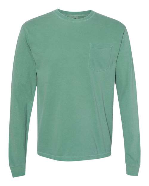 Garment-Dyed Heavyweight Long Sleeve Pocket T-Shirt