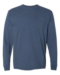 Garment-Dyed Heavyweight Long Sleeve Pocket T-Shirt