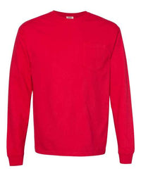 Garment-Dyed Heavyweight Long Sleeve Pocket T-Shirt