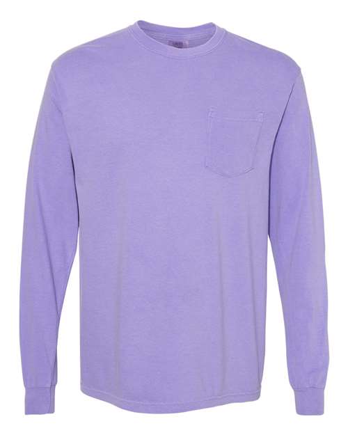 Garment-Dyed Heavyweight Long Sleeve Pocket T-Shirt