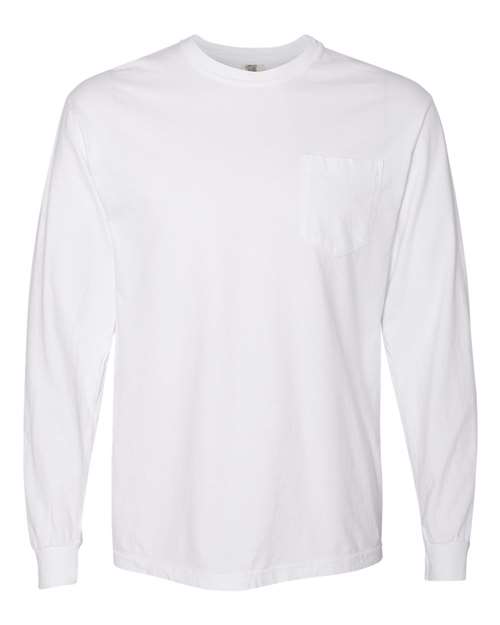 Garment-Dyed Heavyweight Long Sleeve Pocket T-Shirt