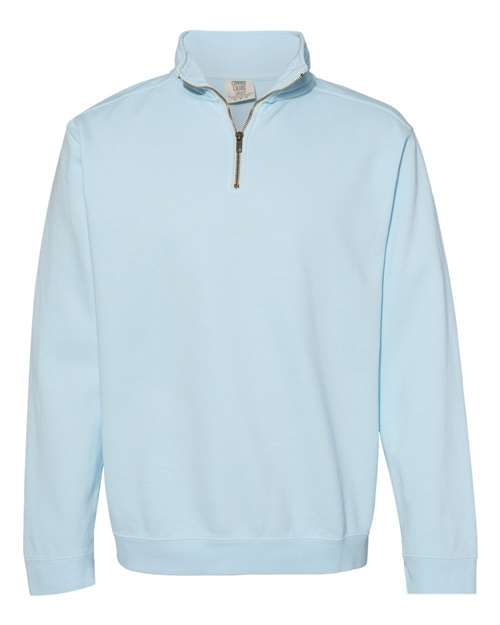 Garment-Dyed Quarter Zip Sweatshirt