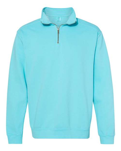 Garment-Dyed Quarter Zip Sweatshirt