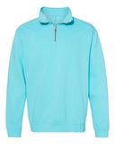 Garment-Dyed Quarter Zip Sweatshirt