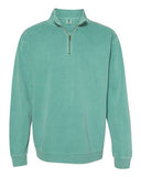 Garment-Dyed Quarter Zip Sweatshirt