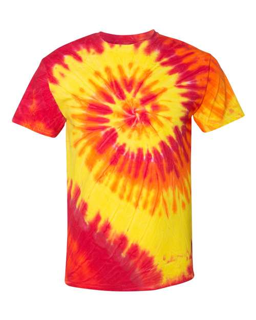 Multi-Color Spiral Tie-Dyed T-Shirt