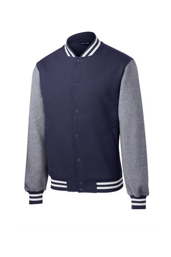 Fleece Letterman Jacket