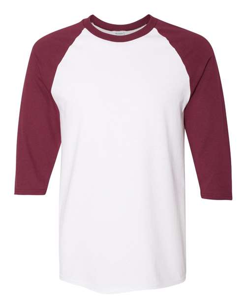 Heavy Cotton™ Raglan Three-Quarter Sleeve T-Shirt