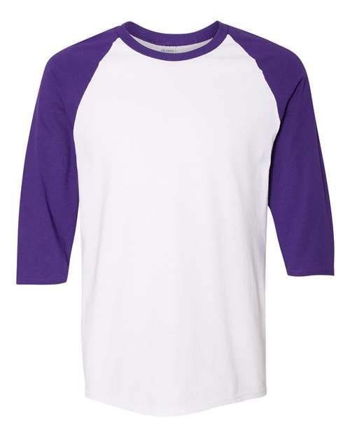 Heavy Cotton™ Raglan Three-Quarter Sleeve T-Shirt