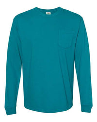 Garment-Dyed Heavyweight Long Sleeve Pocket T-Shirt