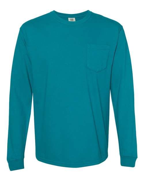 Garment-Dyed Heavyweight Long Sleeve Pocket T-Shirt