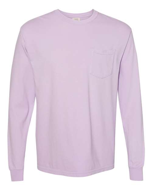 Garment-Dyed Heavyweight Long Sleeve Pocket T-Shirt