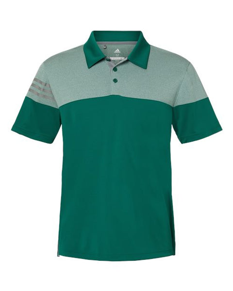 Heathered 3-Stripes Colorblock Sport Shirt