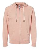 Icon Unisex Lightweight Loopback Terry Full-Zip Hooded Sweatshirt