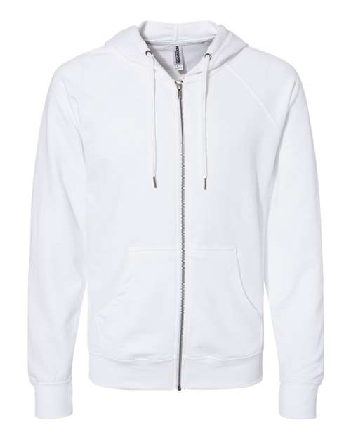 Icon Unisex Lightweight Loopback Terry Full-Zip Hooded Sweatshirt