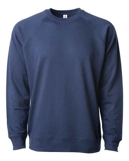 Icon Unisex Lightweight Loopback Terry Crewneck Sweatshirt - The Collegiate Lineup