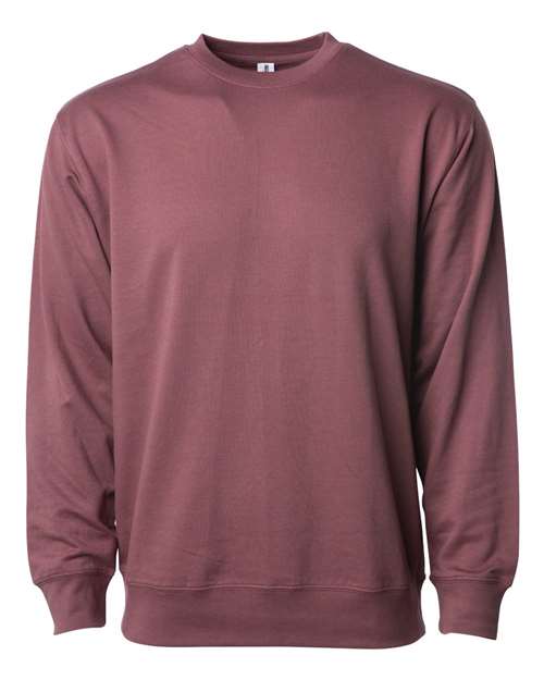 Icon Unisex Lightweight Loopback Terry Crewneck Sweatshirt - The Collegiate Lineup