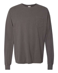 Garment Dyed Long Sleeve T-Shirt With a Pocket