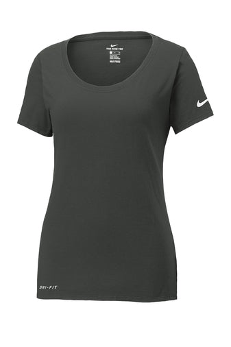 Ladies Dri-FIT Cotton/Poly Scoop Neck Tee