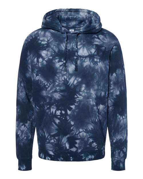 Unisex Midweight Tie-Dyed Hooded Sweatshirt