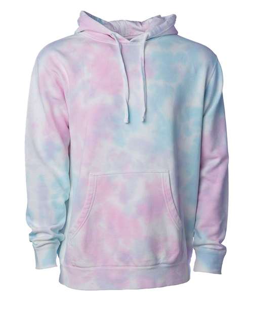 Unisex Midweight Tie-Dyed Hooded Sweatshirt