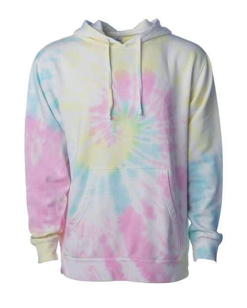 Unisex Midweight Tie-Dyed Hooded Sweatshirt