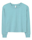 Women's Cotton Jersey Long Sleeve Crop Tee