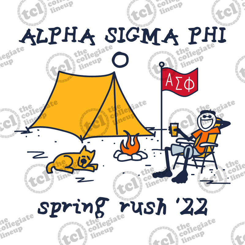 Alpha Sigma Phi Life Is Good Spring Rush 2022 T-Shirt