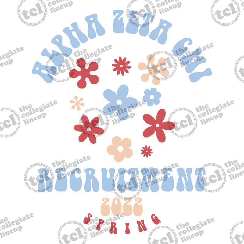 Alpha Zeta Chi Spring Recruitment 2022 Floral T-Shirt