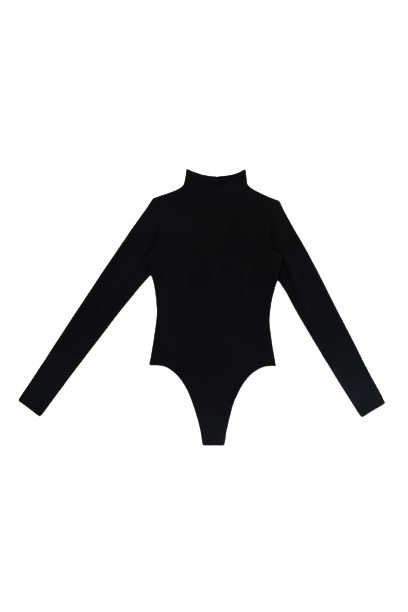 Mock Neck Thong Bodysuit