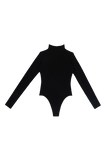 Mock Neck Thong Bodysuit