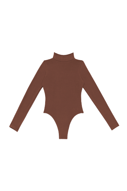 Mock Neck Thong Bodysuit